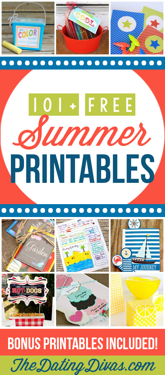 Free Summer Printables Activities From The Dating Divas