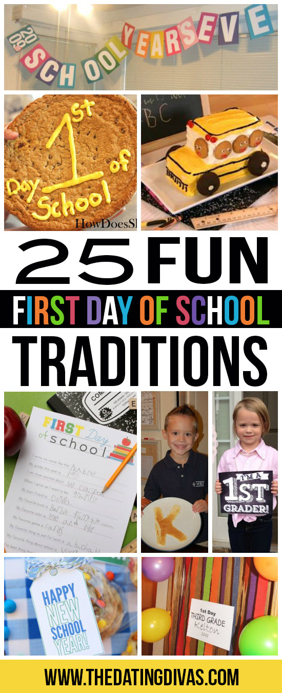 First Day Of School Traditions And Ideas From The Dating Divas