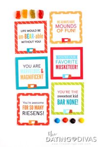 Candy Bar Sayings for Kids - From The Dating Divas