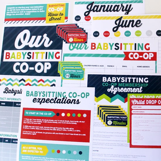 Babysitting Co op How To   Printable Kit   by The Dating Divas - 13