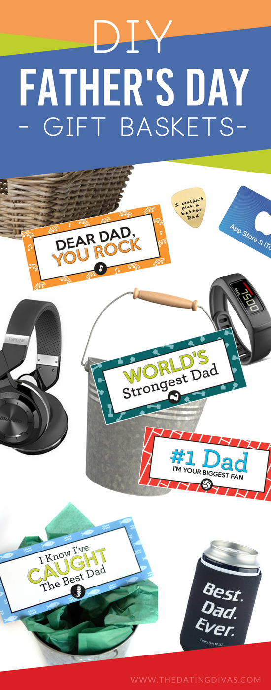 DIY Father's Day Gift Basket Tags - The Dating Divas