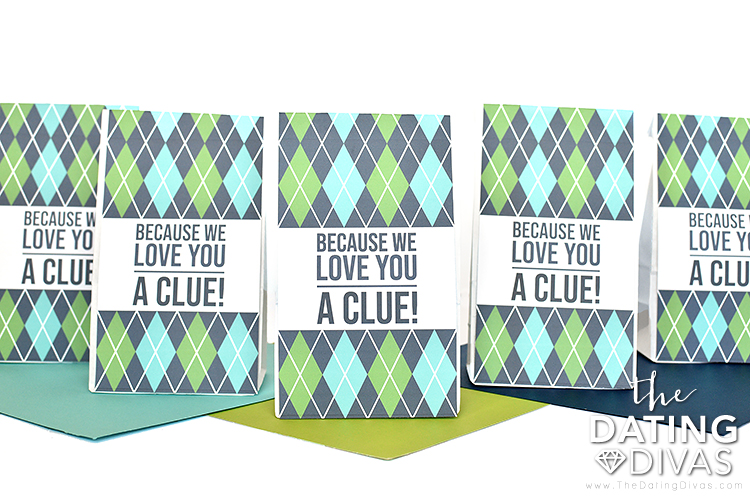 Father's Day Scavenger Hunt Clue Bags
