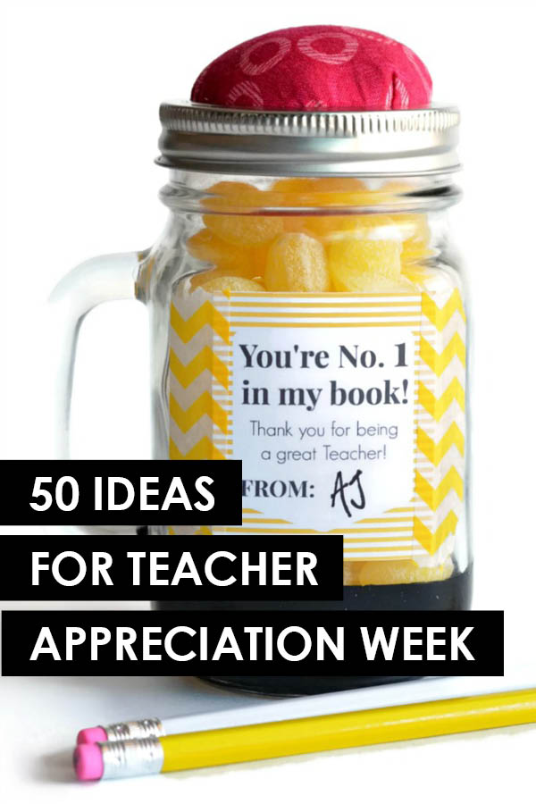 Simple Teacher Appreciation Gift - The Happy Scraps