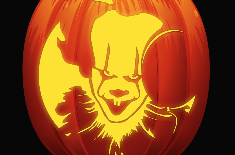 clown pumpkin stencil