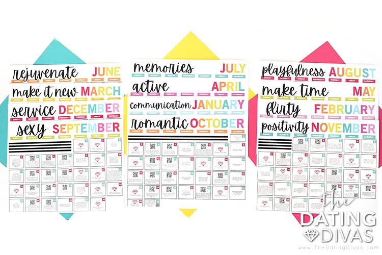 Monthly Romance Calendar for Couples in Love - 32