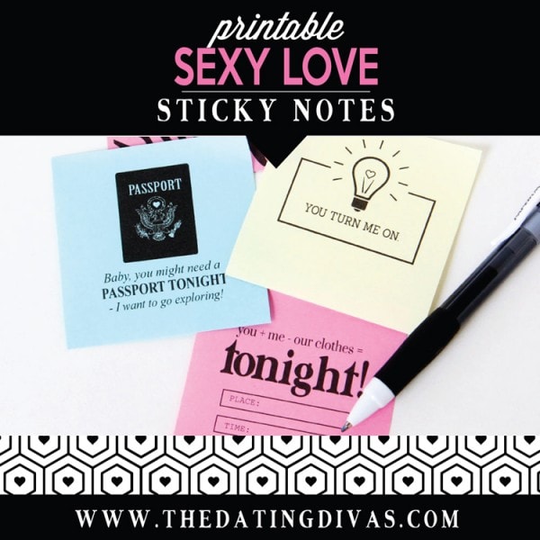 Printable Love Sticky Notes For Him Or Her The Dating Divas 5837