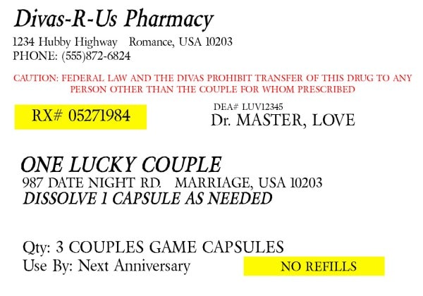 prescription label template
